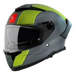 Integralhelm MT Helmets Thunder 4 SV Threads D3 Grau Grün Matt