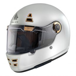 Full Face Helmet MT Helmets Jarama Solid A0 White Gloss