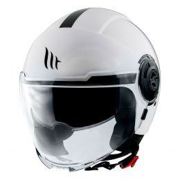 Jet Helm MT Helmets Viale SV S Solid A0 Weiß Glänzend