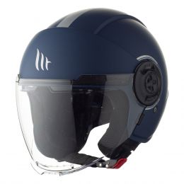Casque Jet MT Helmets Viale SV S Solid A7 Bleu Mat
