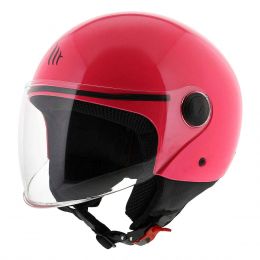 Jet Helm MT Helmets Street S Solid A8 Rosa Glänzend