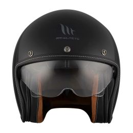 Jet Helm MT Helmets Le Mans 2 SV S Solid A1 Schwarz Glänzend