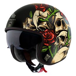 Casco Jet MT Helmets Le Mans 2 SV S Breakout B9 Nero Lucido
