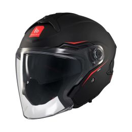 Casco Jet MT HELMETS COSMO SV SOLID A1 nero opaco