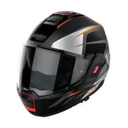 Modular Helmet NOLAN N120-1 Nightlife N-COM 026 Matte Lava Grey Orange