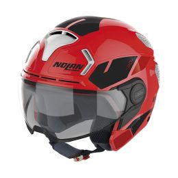 Casque jet NOLAN N30-4 T Blazer 030 Rouge Racing Blanc