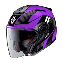 Hybrid Jet Helmet NOLAN N40-5 Crosswalk N-COM 037 Purple Amethyst Black