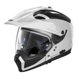 Modularer Helm NOLAN N70-2 X Classic N-COM 005 glänzend Weiß Schwarz