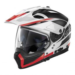 Modular helmet NOLAN N70-2 X Earthquake N-COM 049 Glossy White Black Red