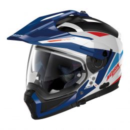 Modular Helmet NOLAN N70-2 X Stunner N-COM 053 Glossy White Blue Red