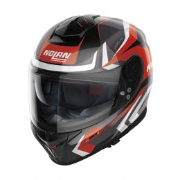 Full Face Helmet NOLAN N80-8 Rumble N-COM 059 Glossy Black Red