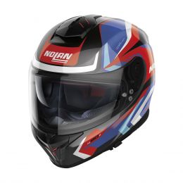 Full Face Helmet NOLAN N80-8 Rumble N-COM 062 Glossy Black Blue Red