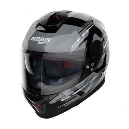 Full Face Helmet NOLAN N80-8 Meteor N-COM 067 Glossy Black Grey