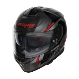 Full Face Helmet NOLAN N80-8 Wanted N-COM 071 Matte Lava Gray Red
