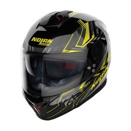 Full-face helmet NOLAN N80-8 Turbolence N-COM 078 Black Playful Yellow