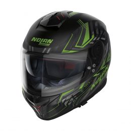 Full Face Helmet NOLAN N80-8 Turbolence N-COM 080 Matte Black Green