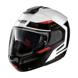 Modular Helmet NOLAN N90-3 Reflector N-COM 037 Glossy White Black Red
