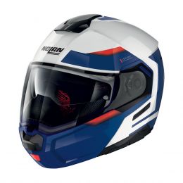 Modular Helmet NOLAN N90-3 Reflector N-COM 038 Glossy White Blue Red