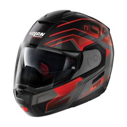 Modular Helmet NOLAN N90-3 Comeback N-COM 044 Glossy Black Red