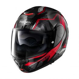 Modular Helmet NOLAN X-1005 U Carbon Sandglass N-COM 049 Red