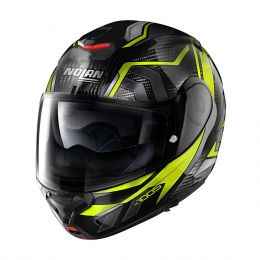 Modular helmet NOLAN X-1005 U Carbon Sandglass N-COM 050 Glossy Black Yellow