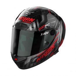 Full-face helmet NOLAN X-804 RS U Carbon Spectre 018 Red Silver Chrome