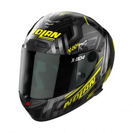 Full Face Helmet NOLAN X-804 RS U Carbon Spectre 019 Yellow Silver Chrome