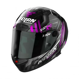Full Face Helmet NOLAN X-804 RS U Carbon Spectre 021 White Fuchsia Chrome