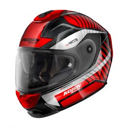 Full Face Helmet NOLAN X-903 U Carbon Starlight N-COM 073 Red White