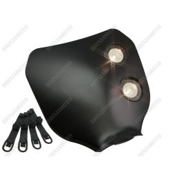MASCHERINA CUPOLINO MOTO FARO ENDURO NERA