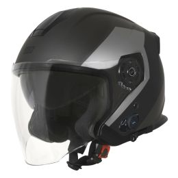CASCO JET ORIGINE PALIO BT 2.0 BLUETOOTH EKO NERO / TITANIO