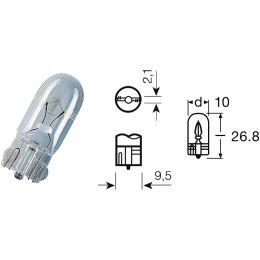 BULB LIGHT OSRAM 12V 5W W5W