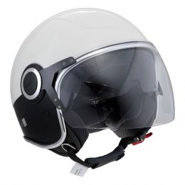 Jet Helmet PIAGGIO Vespa VJ White Black