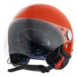 Demi Jet Helmet PIAGGIO Vespa Visor 4.0 Impulsive Orange A11
