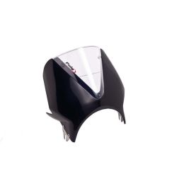 Pare-brise PUIG Vision Noir 330x310mm approuvé ABE pour Kawasaki