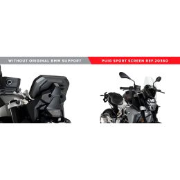 Cupolino PUIG naked sport trasparente omologato ABE per Bmw f 900 r