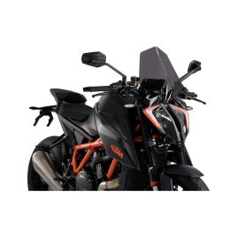 PUIG Naked Touring Windschutzscheibe Dunkel Rauch ABE genehmigt für KTM