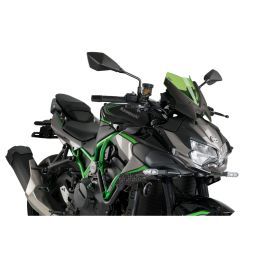 PUIG Pare-brise Naked Sport Vert Homologué ABE pour Kawasaki
