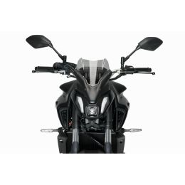 Pare-brise PUIG Clear Smoke Naked Sport approuvé ABE pour Yamaha