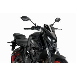 Pare-brise nu de sport noir PUIG approuvé ABE pour Yamaha