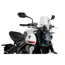 PUIG transparente nackte Sport-Windschutzscheibe für Triumph Trident