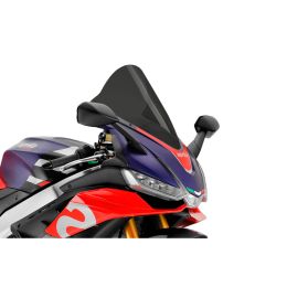 Pare-brise PUIG r-racer fumé foncé approuvé ABE pour Aprilia rsv4 /factory