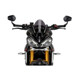 PUIG Dunkelrauch Naked Sport Windschutzscheibe für Triumph Speed Triple RS