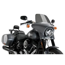 PUIG Pare-brise fumé sombre High-Road Touring pour Harley Davidson Softail Sport Glide