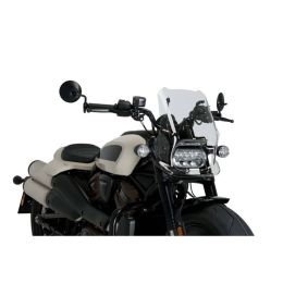 Cupolino PUIG naked sport trasparente per Harley davidson sportster s