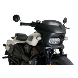 PUIG Halbschalen-Dunkelrauch-Windschutzscheibe für Harley Davidson Sportster S