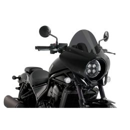 Pare-brise semi-fairing fumé foncé PUIG pour Honda Rebel