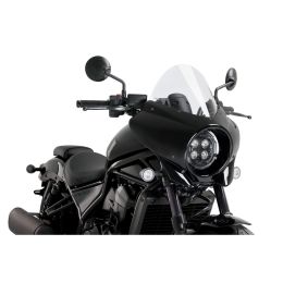 Pare-brise transparent semi-caréné PUIG pour Honda Rebel