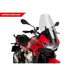 Cupolino PUIG touring trasparente omologato ABE per Moto guzzi