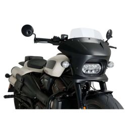 PUIG Semi-Fairing Transparent Windscreen for Harley Davidson Sportster S
